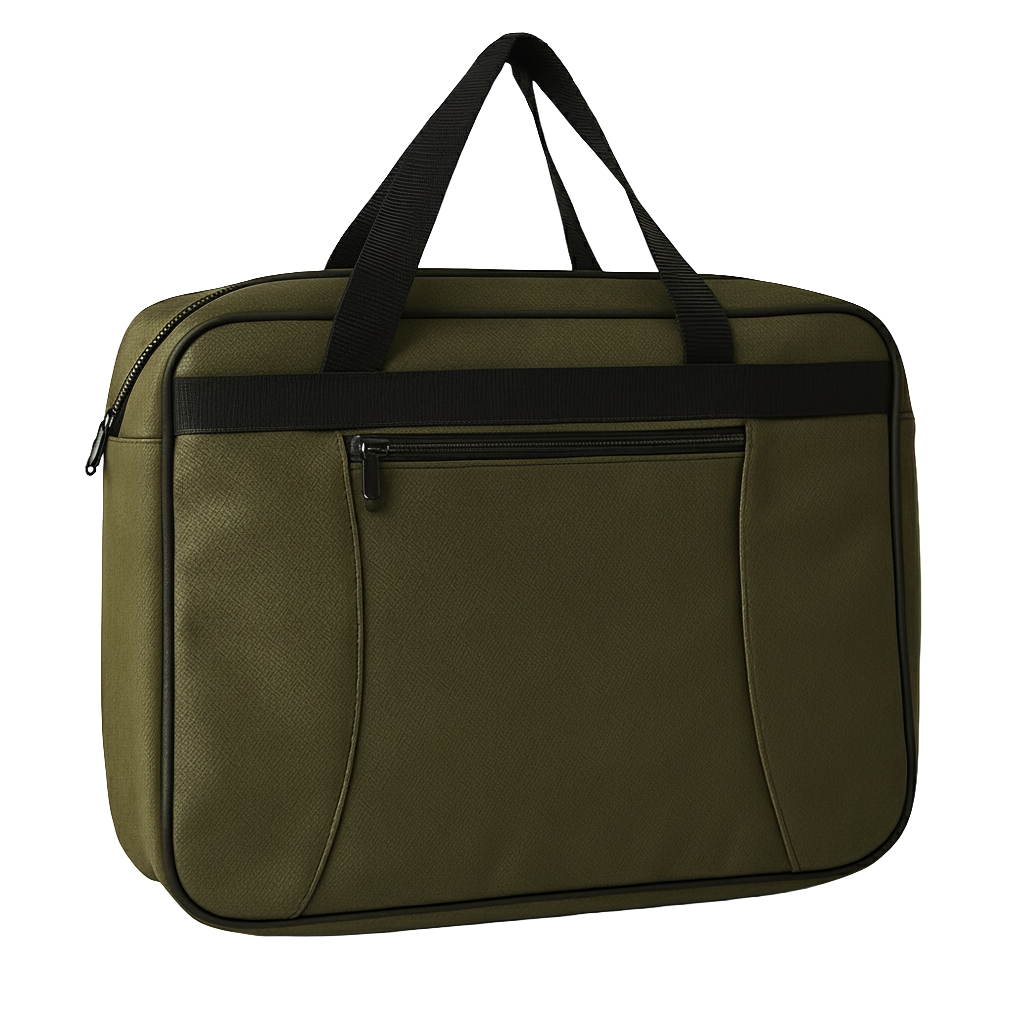 Pasta Promocional personalizada Ref. 1153 - Pasta Promocional com bolso externo e alça de mão.