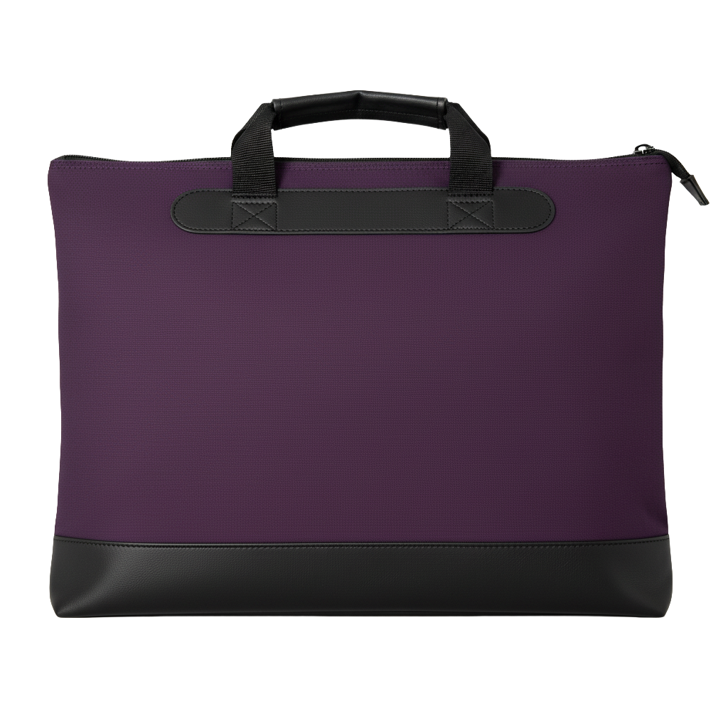 Pasta Promocional personalizada Ref. 1162 - Pasta Promocional com detalhes em Couro Sintético e alça de mão.