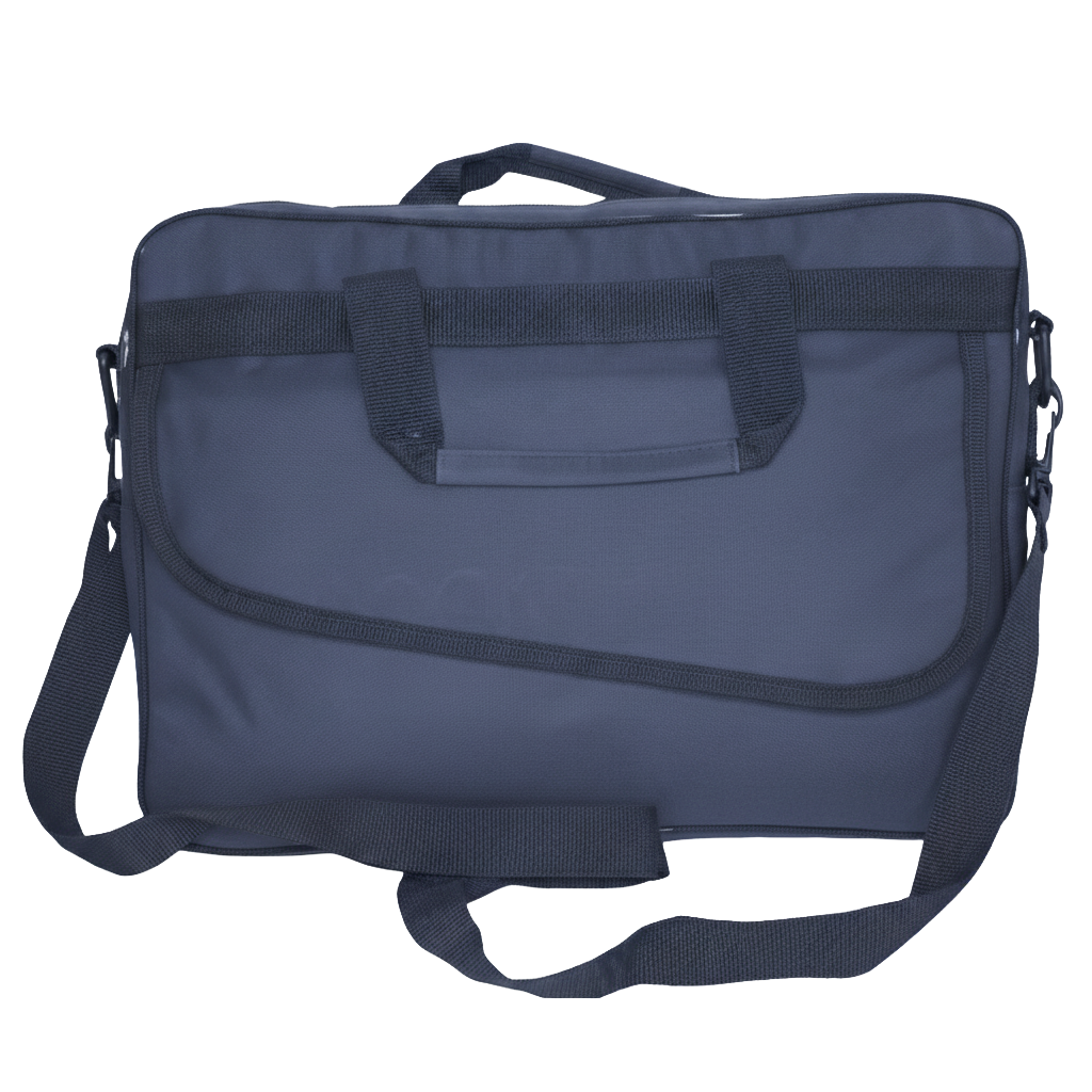 Pasta Promocional personalizada Ref. 2027 - Pasta Promocional com bolso externo com divisórias e alça de mão e ombro.