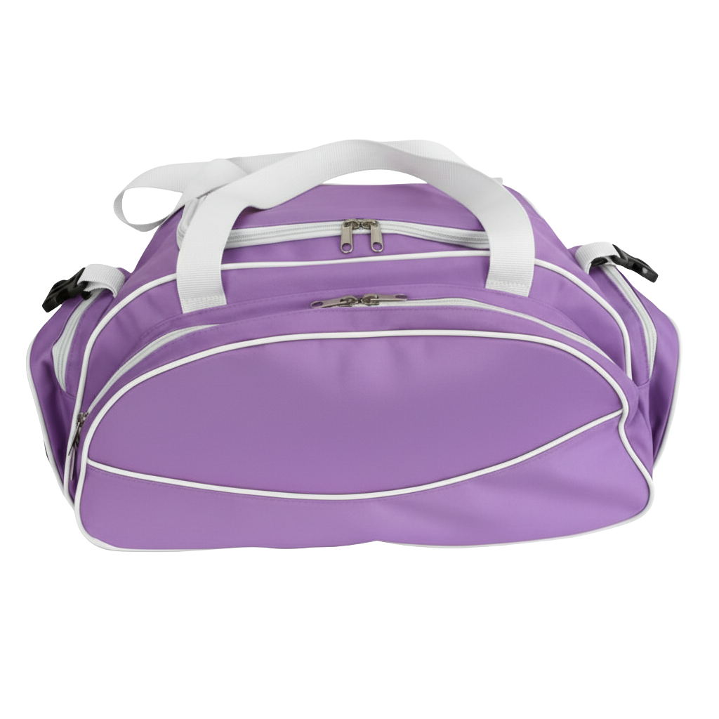 Bolsa de Viagem personalizada Ref. 3019 - Bolsa de Viagem com 3 bolsos externos com zíper e papelão no fundo.