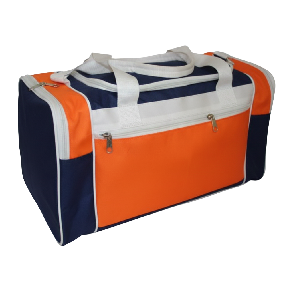 Bolsa de Viagem personalizada Ref. 3103 - Bolsa de Viagem com bolso externo com zíper, 2 bolsos laterais e papelão no fund