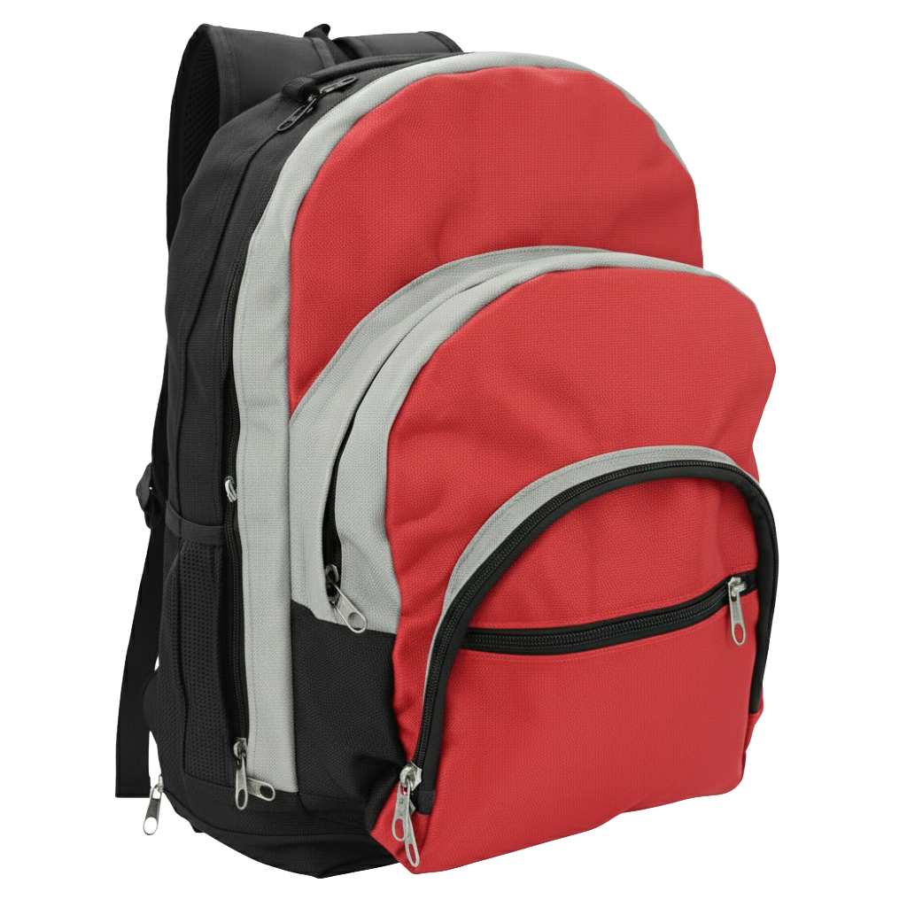 Mochila Notebook personalizada Ref. 4012 - Mochila com compartimento para notebook, 3 bolsos externos com zíper e 1 compart