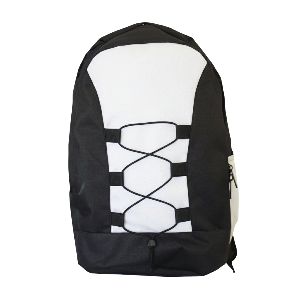 Mochila personalizada Ref. 4024 - Mochila com 2 bolsos externos e 1 bolso externo com zíper.