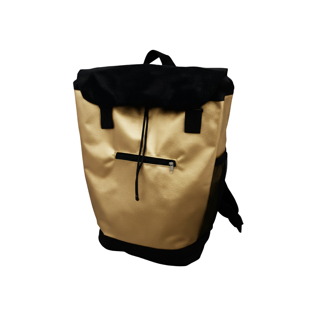 Mochila Saco personalizada Ref. 4104 - Mochila saco com 1 lapela superior com fechamento em cordão, 1 bolso frontal e 2