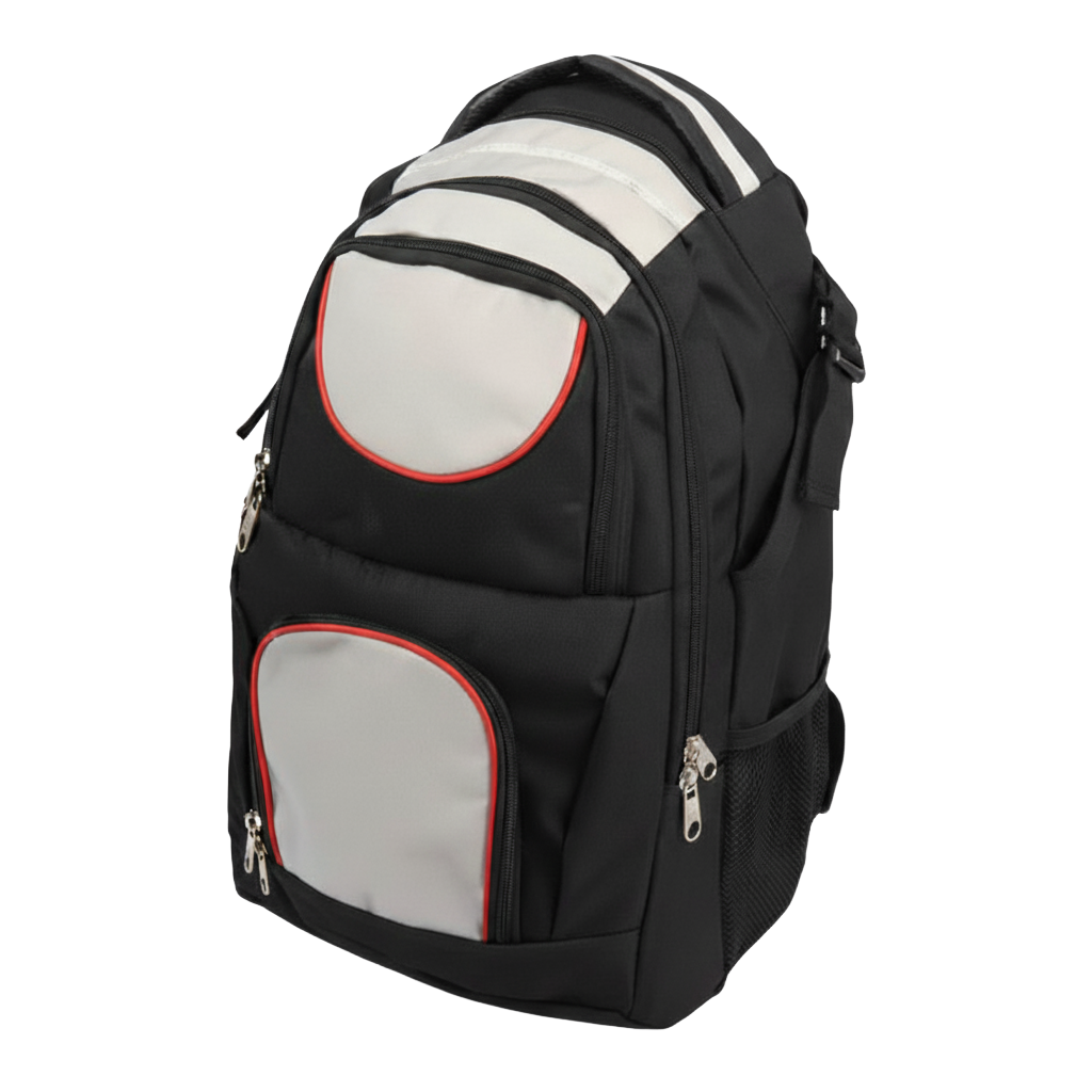 Mochila Notebook personalizada Ref. 4306 - Mochila com compartimento para notebook, 3 bolsos externos com zíper (1 com divi