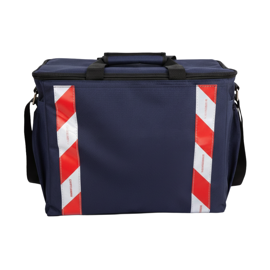 Mochila Motoboy personalizada Ref. 4400 - Mochila motoboy com 4 bolsos laterais para garrafa pet de 2 litros e abertura su