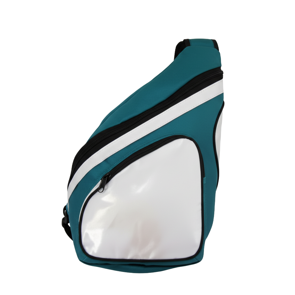 Mochila Transversal personalizada Ref. 4503 - Mochila transversal com bolso externo com zíper e bolso para celular na alça.