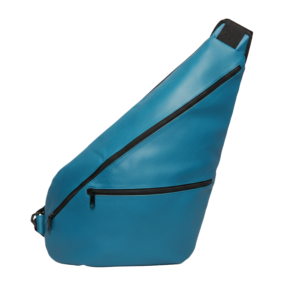 Mochila Transversal personalizada Ref. 4513 - Mochila transversal com bolso externo com zíper.