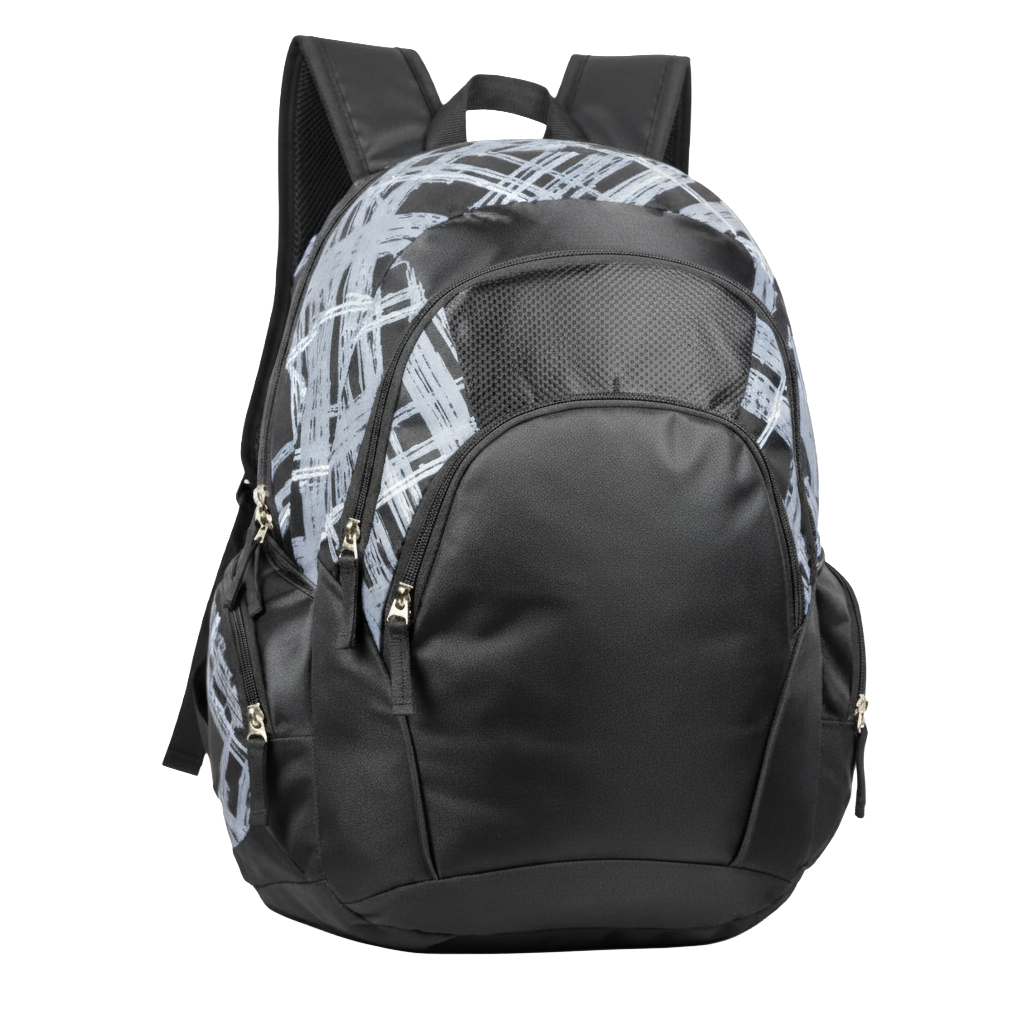 Mochila Notebook personalizada Ref. 4604 - Mochila com compartimento para notebook, 4 bolsos externos com zíper e saída par