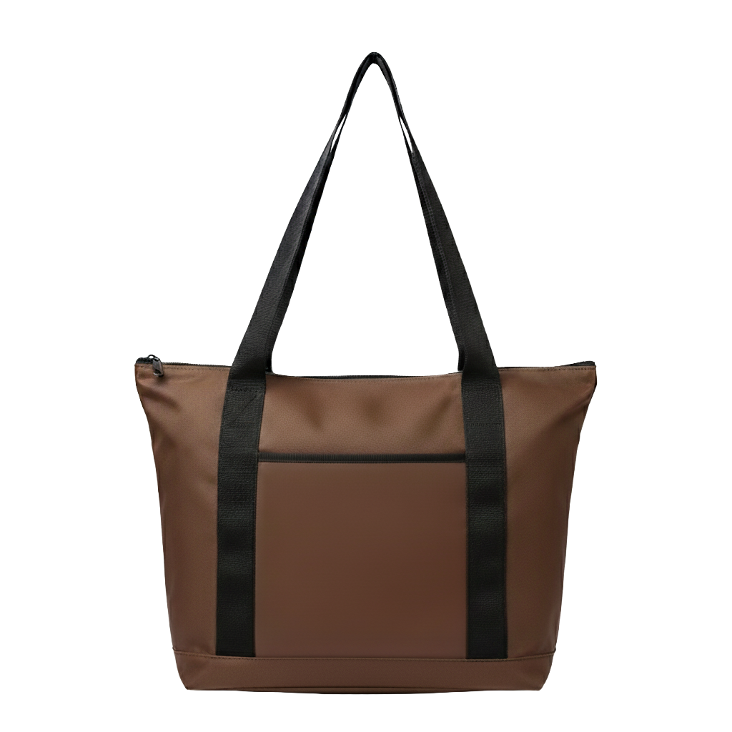 Bolsa Feminina personalizada Ref. 6001 - Bolsa Feminina com bolso externo com zíper e divisória interna.