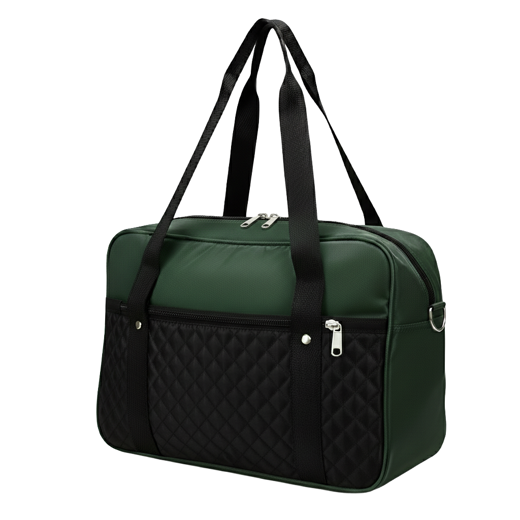 Bolsa Universitária personalizada Ref. 6032 - Bolsa Universitária com bolso interno com zíper, bolso externo com zíper e alça 