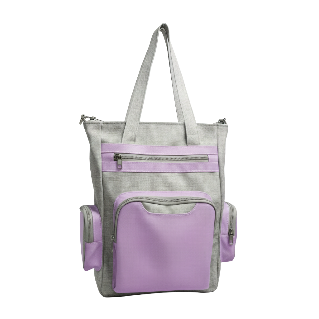 Bolsa Universitária personalizada Ref. 6041 - Bolsa Universitária com 3 bolsos externos, 2 bolsos laterais com zíper e alça de