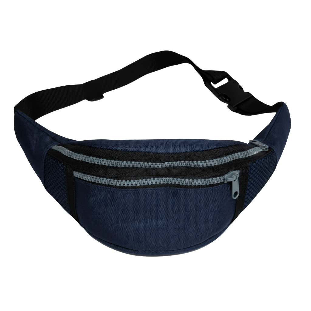 Pochete personalizada Ref. 8000 - Pochete com bolso externo com zíper.